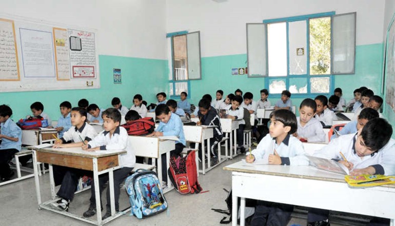 جانب من الطلبة المستفيدين من المشروع﻿