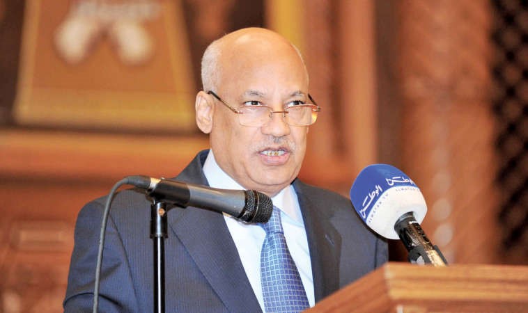 السفير عبدالكريم سليمان يلقي كلمة المستشار عدلي منصور