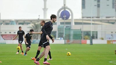 صورة لتدريبات الفريق بابوظبي نشرها الموقع الرسمي للنادي