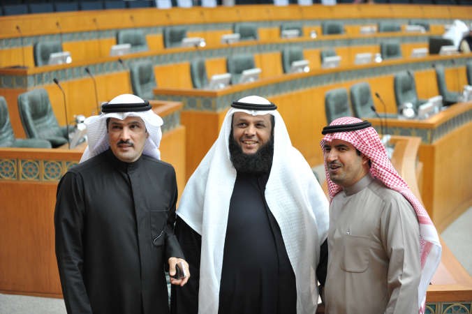 سيف العازمي وحمود الحمدان وعبدالله العدواني