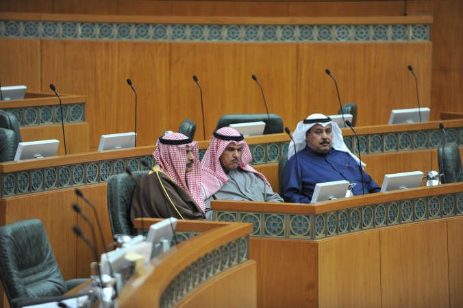 الشيخ صباح الخالد والشيخ سلمان الحمود وخلف دميثير