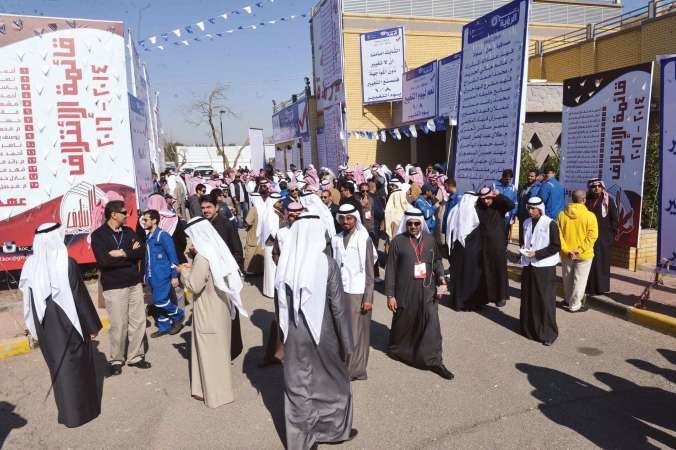 حضور حاشد خلال العملية الانتخابية﻿