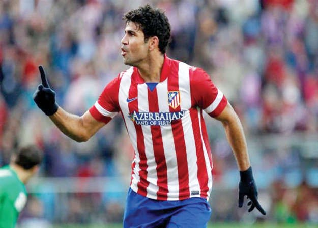 مهاجم اتلتيكو مدريد دييغو كوستا يسعى لمواصلة التهديف امام برشلونة