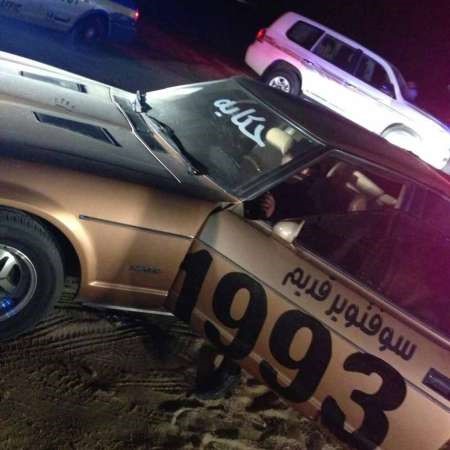احدى السيارات المحتجزة خلال الحملة﻿