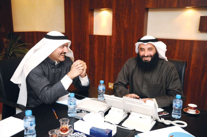 الحريجي في حديث باسم مع سكرتير تحرير الشؤون البرلمانية الزميل حسين الرمضان ﻿