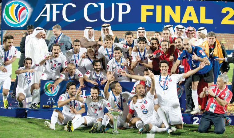 نجومنادي الكويت ابطال كاس الاتحاد الاسيوي جاهزون لموقعة بايرن ميونيخ 	الازرقكوم﻿