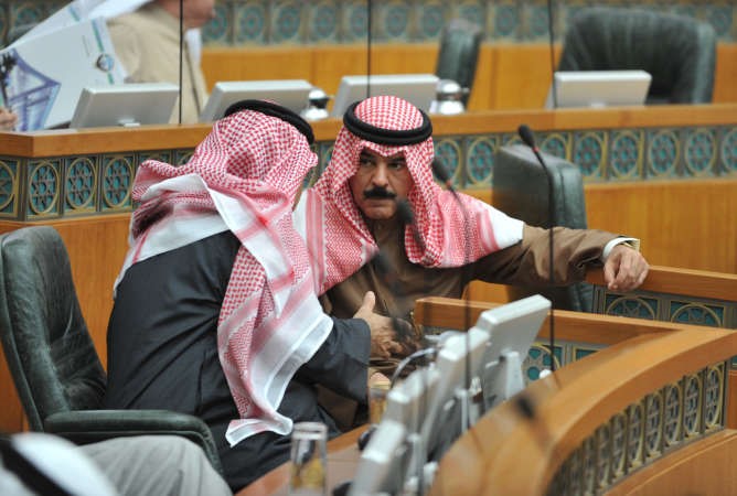 الشيخ محمد الخالد خلال الجلسة
﻿