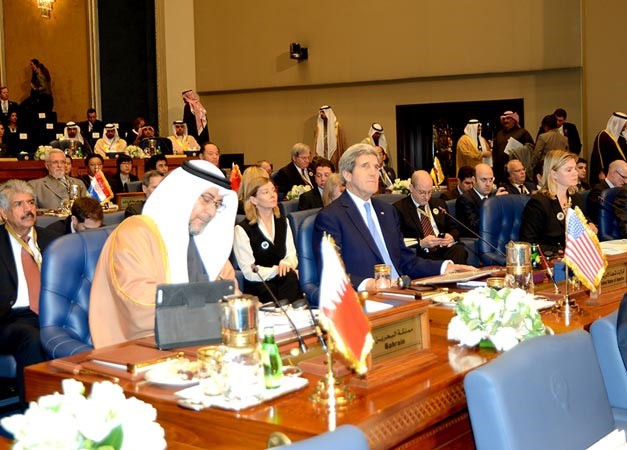 وزير الخارجية الاميركي جون كيري مشاركا في المؤتمر