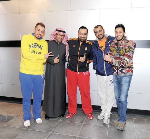 عبدالرحمن الدين ومشاري مناور وجابر الجاسر وصالح الدويخ وعبدالله العراك سالم الشمري