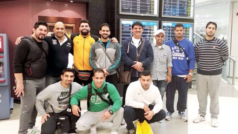 وفد جودو القادسية مغادرا المطار الى المغرب ﻿