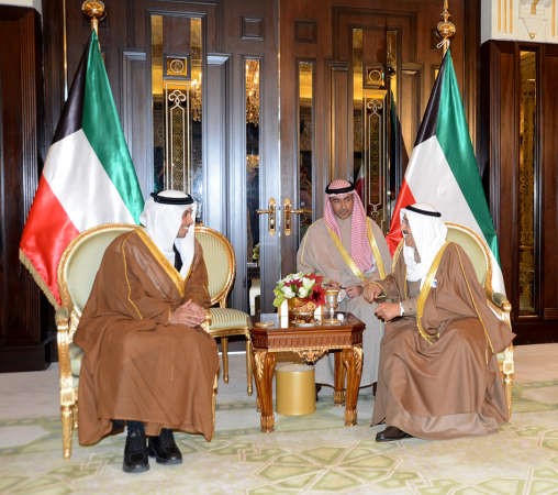 صاحب السمو الامير خلال لقائه سمو الشيخ منصور بن زايد ال نهيان﻿