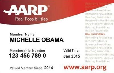 Obama حصلت على بطاقة AARP