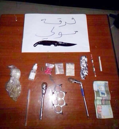 جانب من مضبوطات امن حولي 