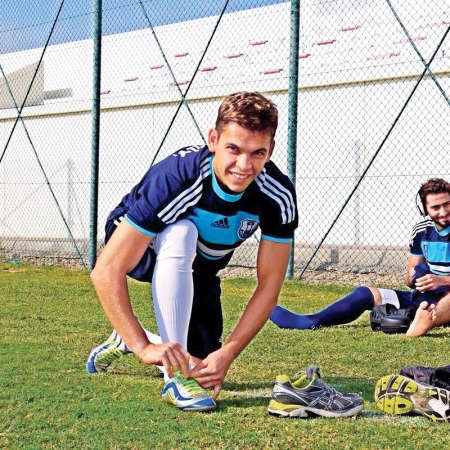 دي سوزا خلال مشاركته في معسكر الفريق