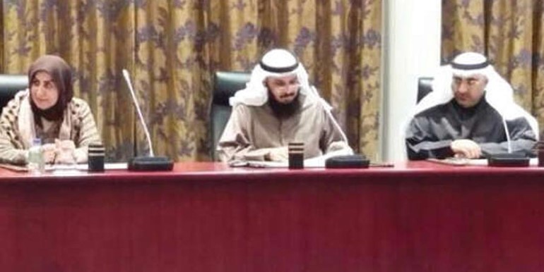 المدراء الجدد اثناء اجتماع مجلس الوكلاء امس برئاسة الوزير احمد المليفي