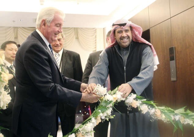 الشيخ احمد الفهد خلال افتتاحه المكتب الاقليمي الاسيوي لمكافحة المنشطات