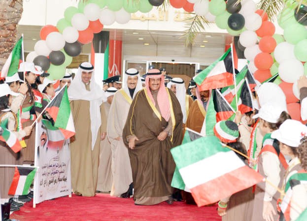 جانب من احتفال رفع العلم﻿