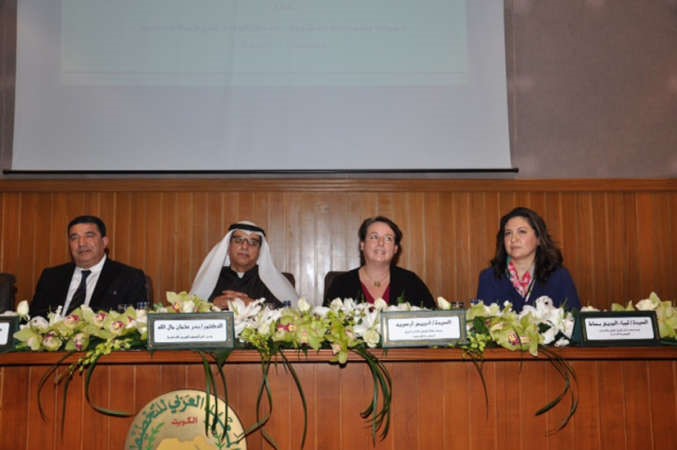 متحدثو مؤتمر شبكة المعاهد ومراكز التدريب الحكومية في المنطقة Gift-Mena دبدر مال الله ولمياء بساط وانييس ارسييه﻿