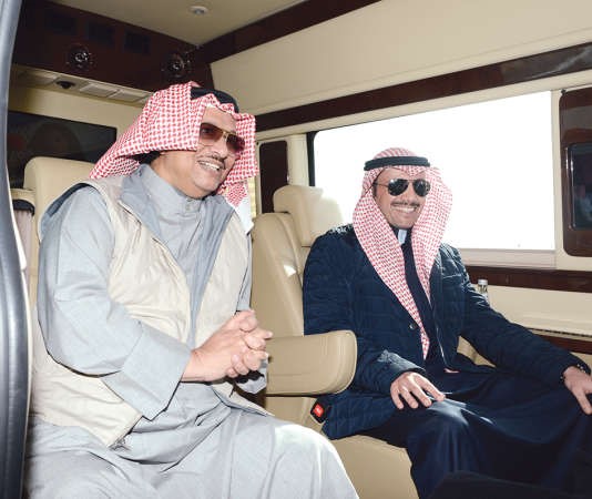 مرزوق الغانم وسمو رئيس الوزراء لدى وصولهما