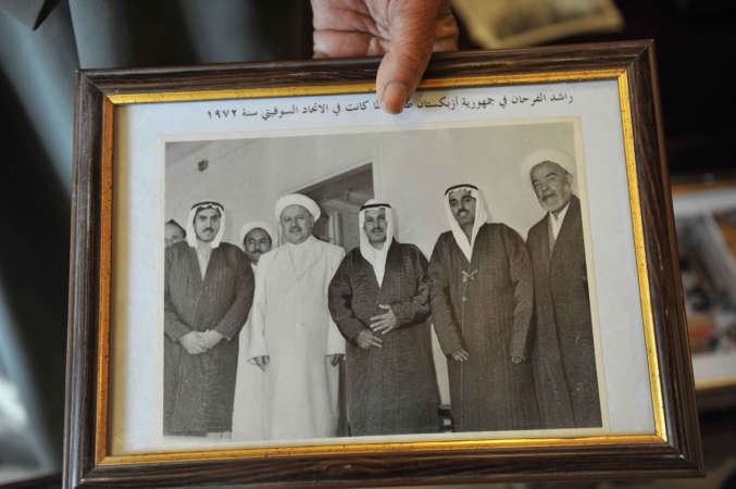 د راشد الفرحان والمستشار عبدالله عيسى وانور الرفاعي في زيارة لجمهورية اوزبكستان عام 1972
﻿