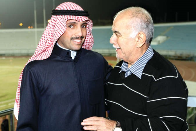 رئيس مجلس الامة مرزوق الغانم مع الزميل سيد الوهيدي