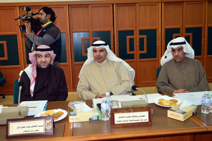 ياسر ابل وعبدالله النومس اثناء الاجتماع﻿