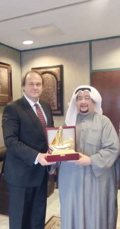 الشيخ د صباح جابر العلي خلال لقائه السفيرالالماني﻿