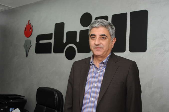 وليد يونس خلال زيارته مقر الانباء	 هاني الشمري﻿