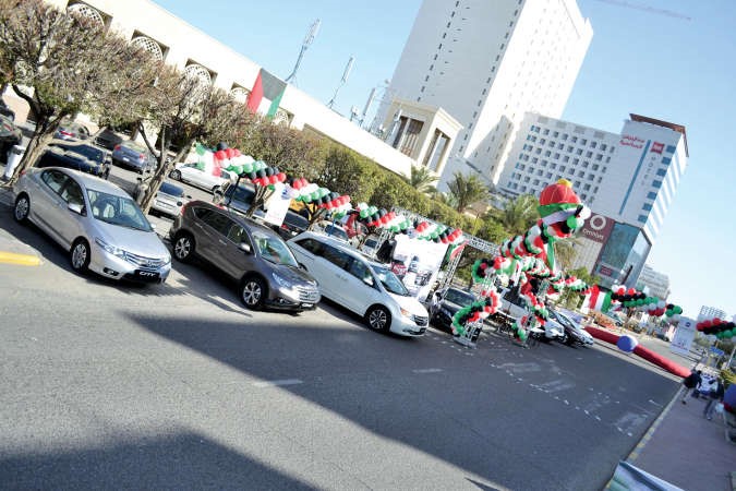 «هوندا الغانم» ترعى وتشارك احتفالات هلا فبراير
