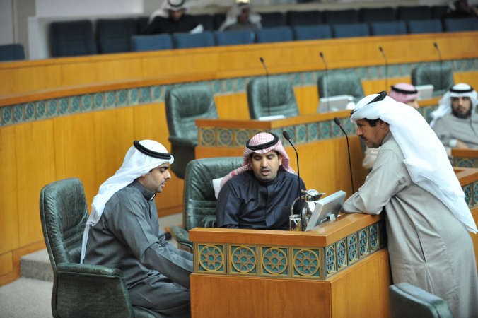 ماجد موسى وسيف العازمي ورياض العدساني