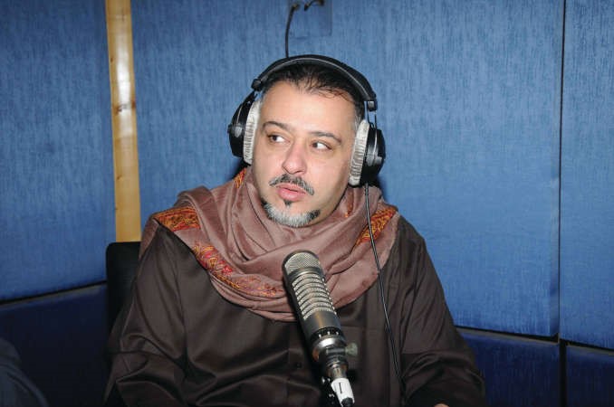 حسن البلام اثناء استضافته في القايلة
