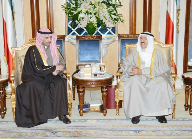 صاحب السمو الامير الشيخ صباح الاحمدمستقبلا مرزوقالغانم 