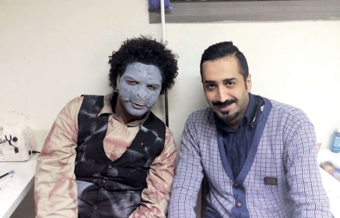 الزميل بشار مع الفنان محمد الحملي﻿