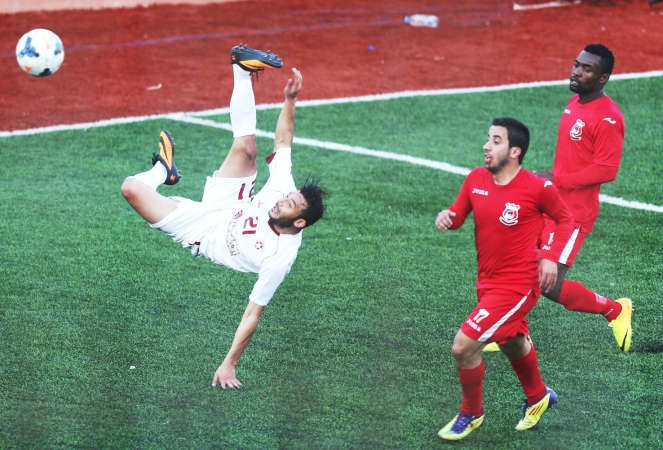 مقص من لاعب النجمة ذهب هباء عدنان الحاج علي