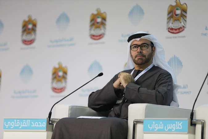 وزير شؤون مجلس الوزراء الاماراتي رئيس اللجنة المنظمة للقمة الحكومية محمد القرقاوي