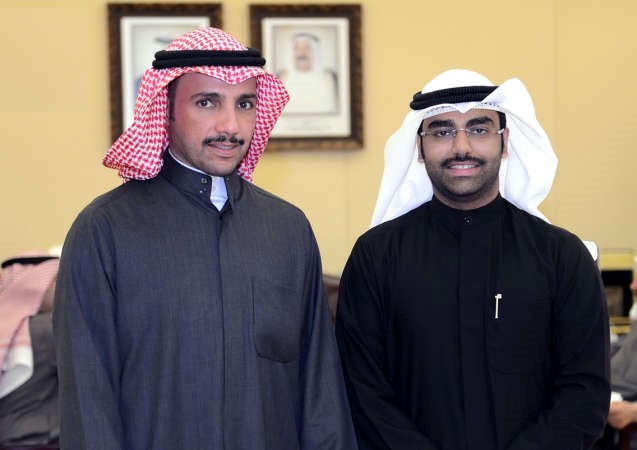 الرئيس الغانم مع رئيس اتحاد طلبة استراليا 