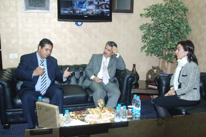 السفير سالم الزمانان مع المستشار رافت ابو المجد ودوفاء العتيبي 	ناصر عبدالسيد﻿