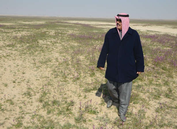 سمو ولي العهد الشيخ نواف الاحمد داخل المحمية﻿