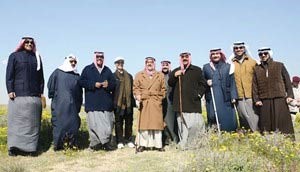 صاحب السمو الامير الشيخ صباح الاحمد وسمو ولي العهد الشيخ نواف الاحمد والشيخ مشعل الاحمد والشيخة امثال الاحمد والشيخ ناصر صباح الاحمد والشيخ صباح الخالد والشيخ خالد العبدالله والشيخ صباح ناصر صباح الاحمد والشيخ مبارك سالم العلي والشيخ فهد الاحمد ناصر