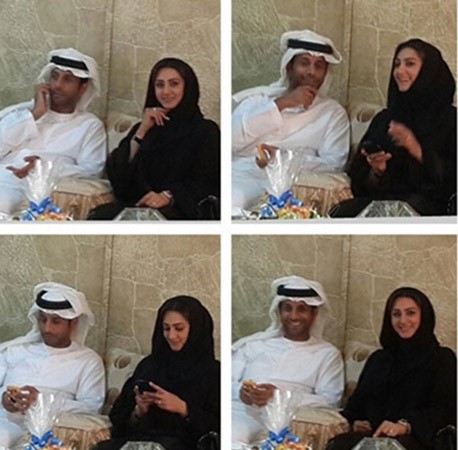 بالصور.. هيفاء حسين مع فايز السعيد على وليمة سمك وروبيان