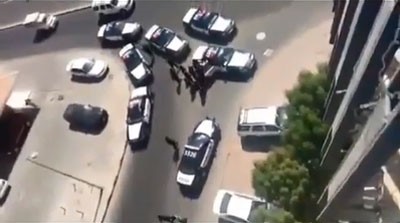 بالفيديو..شاهد لحظة إلقاء عدد كبير من الدوريات القبض على متهمين في الكويت