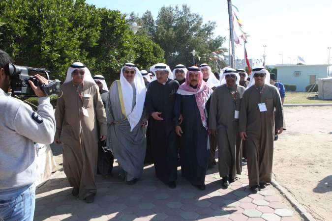 جانب من جولة الكندري والعوضي على انشطة المهرجان﻿