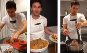 بالفيديو.. ميسي يطبخ!