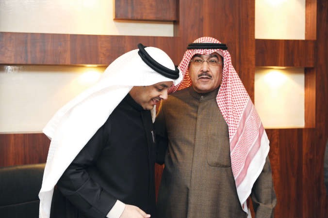 نائب رئيس التحرير الزميل عدنان الراشد مرحبا بالنائب يعقوب الصانع