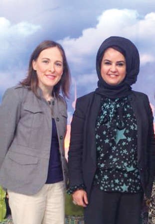 درحاب الوطيان والمستشارة ميلاني كاون 