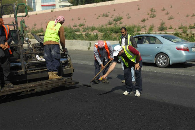 قياس مواصفات الاسفلت ودرجة الحرارة