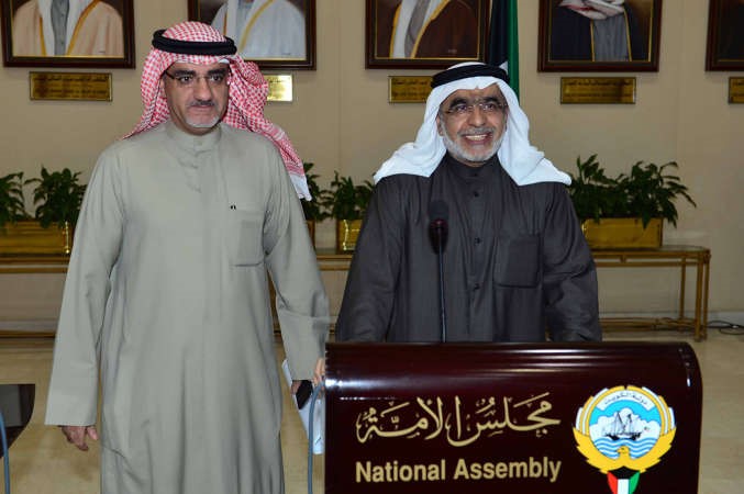 عدنان عبدالصمد ود خليل عبدالله في مجلس الامة امس