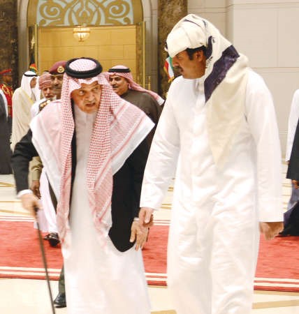 حديث بين صاحب السمو الشيخ تميم بن حمد وصاحب السمو الملكيالامير سعود الفيصل 
