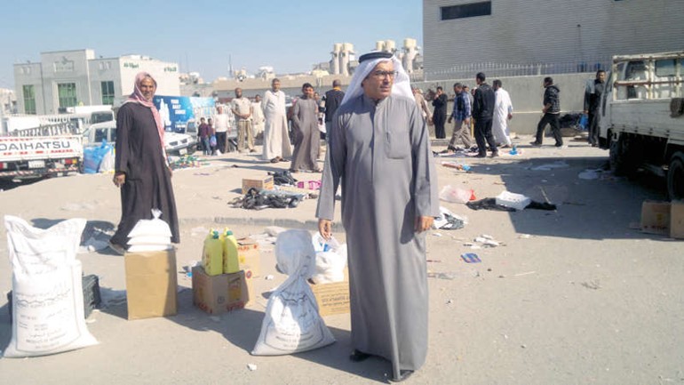 مصادرة مواد تموينية تباع في الشوارع