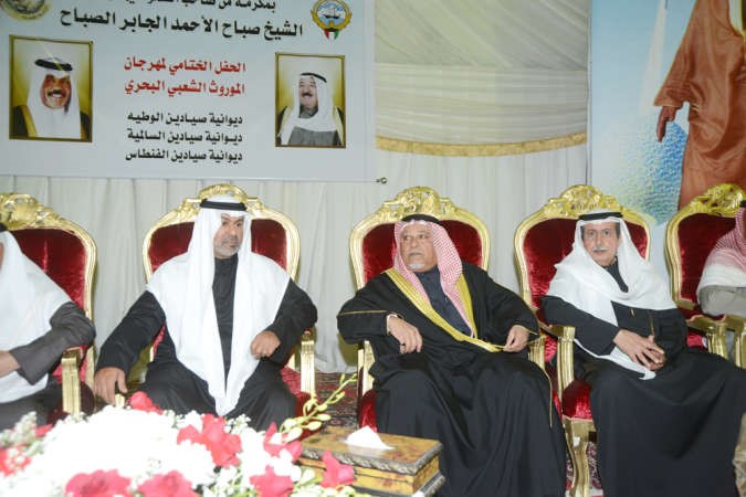 الشيخ علي الجراح والشيخ سالم النواف في مقدمة الحضور